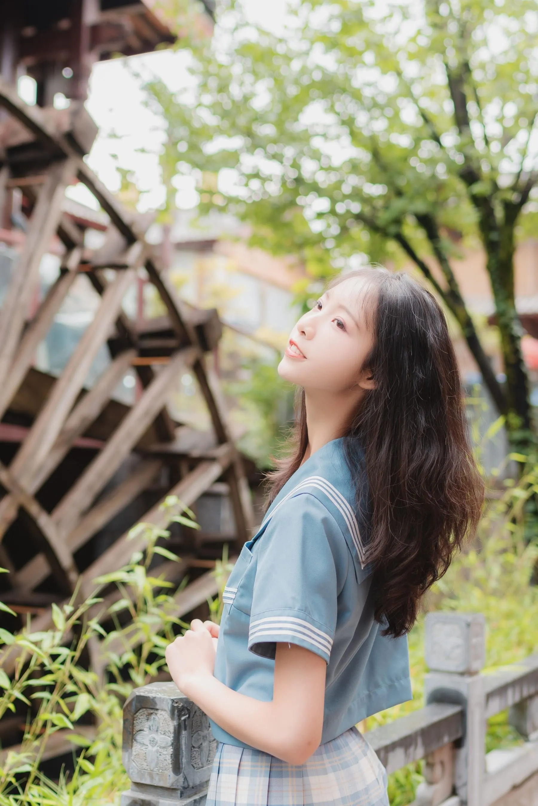 西瓜少女 NO.001 丽江写真JK [45P]插图2
